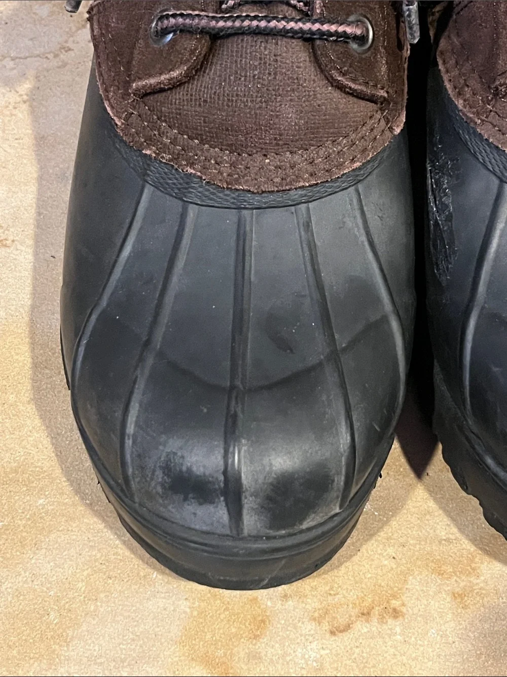 ThermoLite Brown Leather & Black Rubber Waterproof Winter Boots